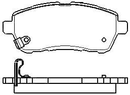 MOTRAM PF755 - P.FRENO DEL. 125.6*51.7*15.3MM