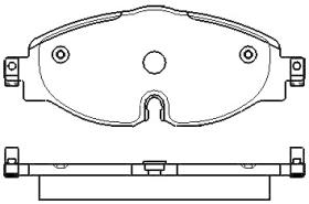 MOTRAM PF762 - P.FRENO TRAS. 122.9*53.7*17MM