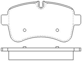 MOTRAM PF763 - P.FRENO DEL. 160.2*64.5*20.4MM