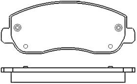 MOTRAM PF765 - P.FRENO DEL.163.5*64.7*18.2MM