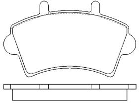 MOTRAM PF766 - P.FRENO DEL.163.5*64.7*18.2MM