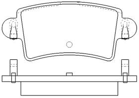 MOTRAM PF774 - P.FRENO TRAS.115.8*51.3*16.8MM