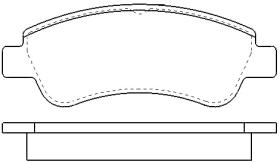 MOTRAM PF778 - P.FRENO DEL.137*51 4*18 8MM