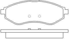 MOTRAM PF779 - P.FRENO DEL. 133 2*49*17 8MM