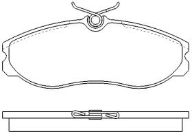 MOTRAM PF781 - P.FRENO DEL.145*55 6*15 5MM