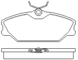MOTRAM PF784 - P.FRENO DEL. 129*55 5*18MM