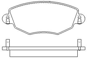 MOTRAM PF785 - P.FRENO DEL. 129*55 5*18MM