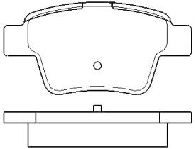 MOTRAM PF787 - P.FRENO TRAS. 95*47 1*17 3MM