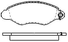 MOTRAM PF808 - P.FRENO DEL. 169*64*17 6MM