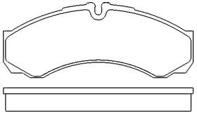 MOTRAM PF798 - P.FRENO TRAS 164 8*66 5*20 2MM