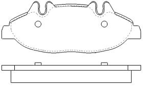 MOTRAM PF799 - P.FRENO TRAS 164 8*66 5*20 2MM