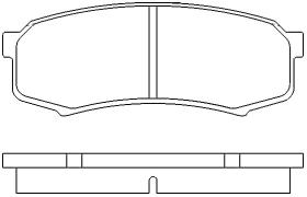 MOTRAM PF802 - P.FRENO DEL. 171 8*68 8*17MM