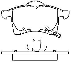 MOTRAM PF803 - P.FRENO TRAS. 116 2*44*15 2MM