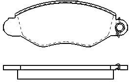 MOTRAM PF805 - P.FRENO DEL. 169*64*18 4MM