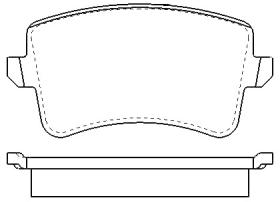 MOTRAM PF809 - P.FRENO TRAS.116 4*48 8*17 5MM