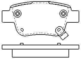 MOTRAM PF807 - P.FRENO TRAS. 102*46 1*16 3MM