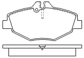 MOTRAM PF810 - P.FRENO DEL. 135*66 6*20MM