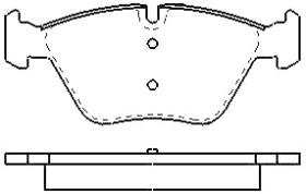MOTRAM PF813 - P.FRENO DEL. 154 8*63 6*20MM