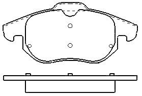 MOTRAM PF814 - P.FRENO DEL. 155.1*69 7*20 3MM