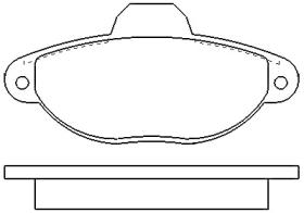 MOTRAM PF815 - P.FRENO DEL. 114 9*55 4*17MM