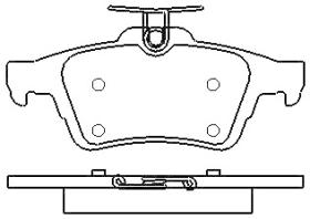 MOTRAM PF818 - P.FRENO TRAS. 123 1*52*16 6MM