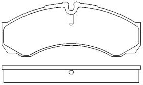 MOTRAM PF820 - P.FRENO DEL. 164 6*66 5*20 2MM