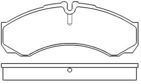 MOTRAM PF821 - P.FRENO DEL. 164 8*66 5*17MM