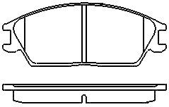 MOTRAM PF822 - P.FRENO DEL. 127 5*49 1*16MM