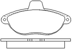 MOTRAM PF826 - P.FRENO TRAS. 87*52 9*17MM