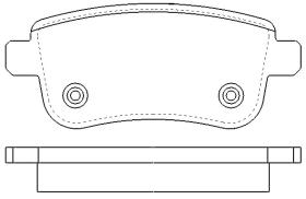 MOTRAM PF829 - P.FRENO TRAS. 106 1*45 8*16MM