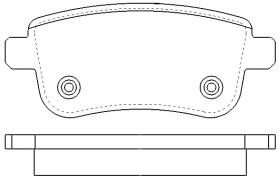 MOTRAM PF829 - P.FRENO DEL. 137 2*53*17MM