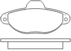MOTRAM PF831 - P.FRENO DEL. 114 9*55 4*17MM