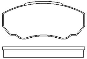 MOTRAM PF833 - P.FRENO DEL. 130*55 6*18MM