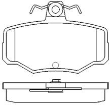 MOTRAM PF839 - P.FRENO 82 2*57 1*15 6MM