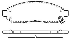 MOTRAM PF841 - P.FRENO DEL.131 6*55 5*16 8MM