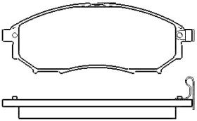 MOTRAM PF843 - P.FRENO DEL. 157*58 5*17MM