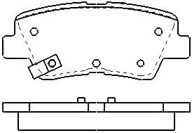 MOTRAM PF847 - P.FRENO DEL. 132 8*60*17 7MM