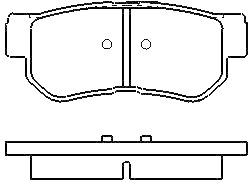 MOTRAM PF848 - P.FRENO TRAS.99 8*41 2*15 5MM