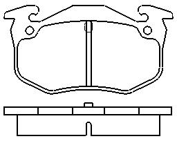 MOTRAM PF733 - P.FRENO TRAS. 105*54.7*11MM