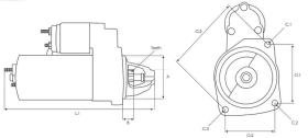 · 1BO0246OEM - MOTOR DE ARRANQUE T/BOSCH 12V - 0.90KW NUEVO