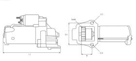 · 1MI5166OEM - MOTOR DE ARRANQUE MITSUBISHI OEM 12V - 1.80KW OEM