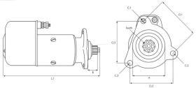 · 1BO0619 - MOTOR DE ARRANQUE T/BOSCH 24V - 15.00KW NUEVO