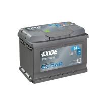 EXIDE EA612 - BATERÍA PREMIUM 61AH - 600EN 242X175X175 +D